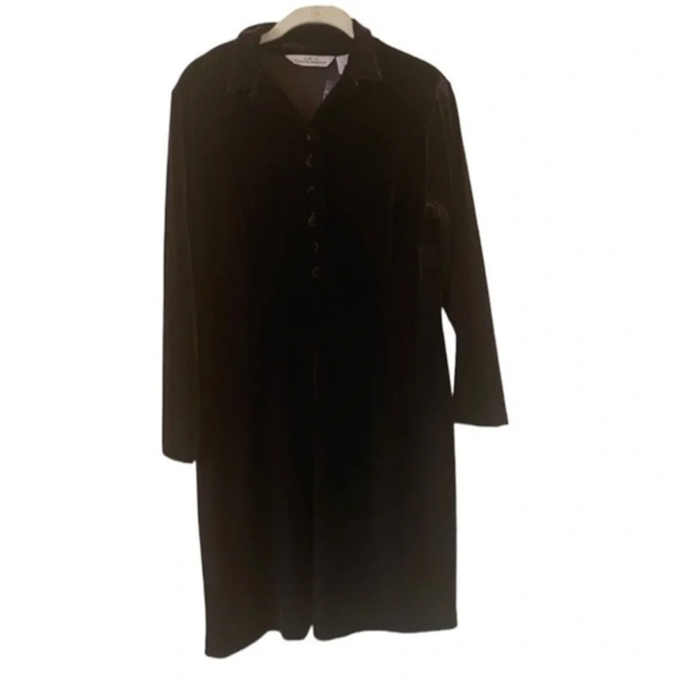 NWT Vintage EDDIE BAUER Y2K Women’s Velour Dress  Fit Flare 10 P